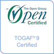 Logo for The Open Group Architecture Framework certification - TOGAF 9